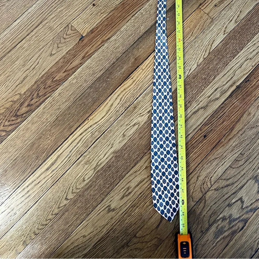Nordstrom Pink and Dark Blue Geometric Tie